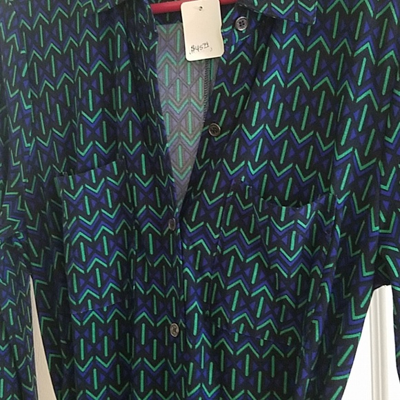 Vince Camuto Patterned Shirt Dress - Picture 4 of 4